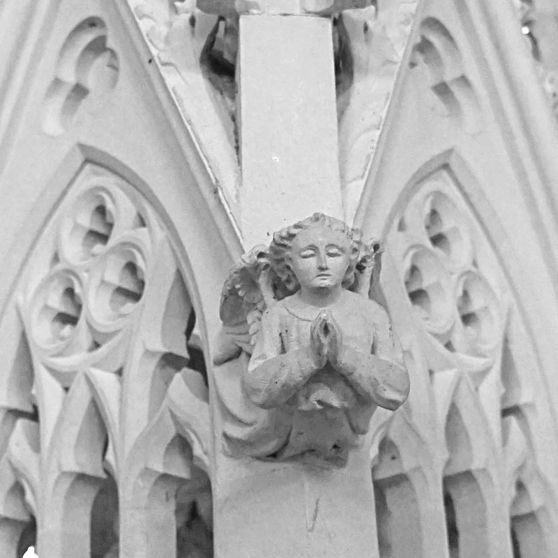 Carved angel