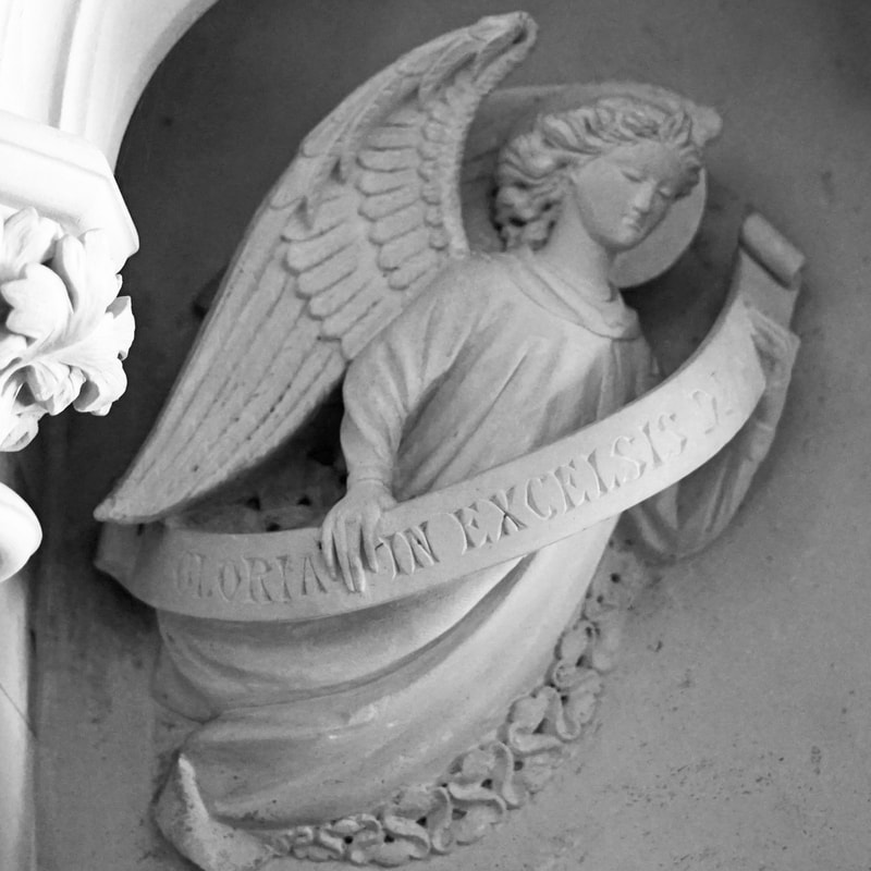 Carved angel