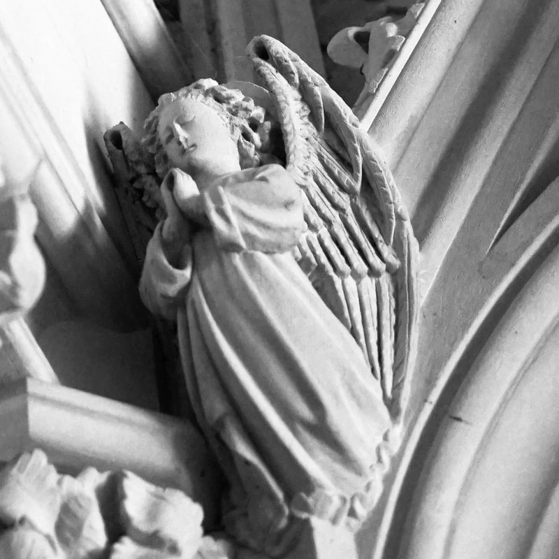 Carved angel